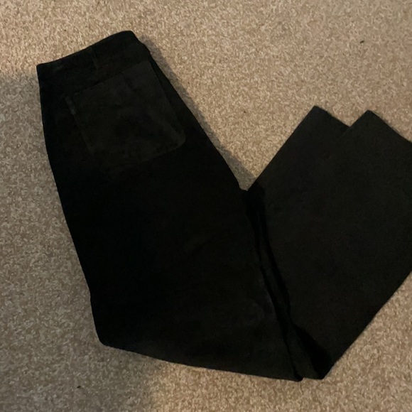 Lily Pulitzer suede washable black high waisted pants NWT size 6 - Picture 2 of 16